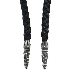 CHROME HEARTS (クロムハーツ) LEATHER BRAID ボロチップレザーブレー