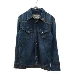 REMI RELIEF (レミ レリーフ) 襟スタッズデザインロングスリーブデニ