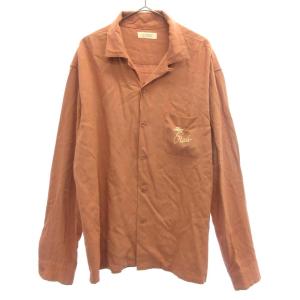ラディアル バック刺繍デザイン開襟シャツ ポケットロゴオープンカラーシャツ ピンク RAD-19SS-009｜shopbring