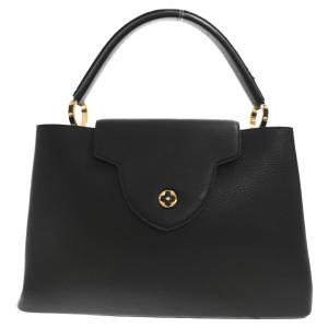 LOUIS VUITTON ルイヴィトン カプシーヌ MM トリヨンレザー バイカラー ハンドバッグ ブラック/ピンク M42259｜shopbring