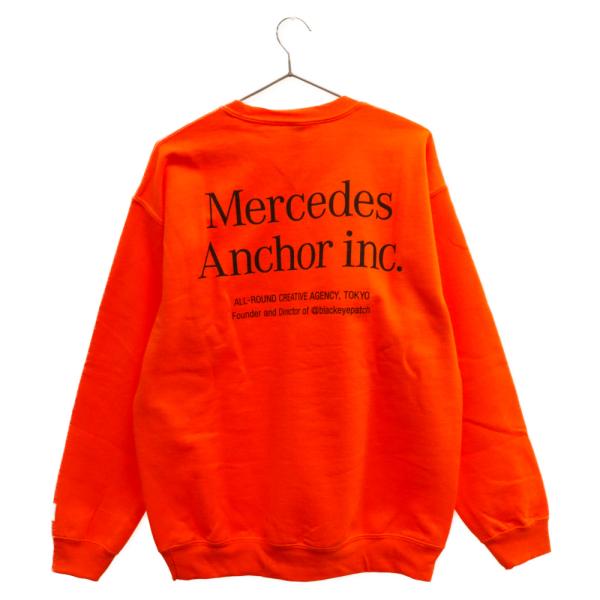 Mercedes Anchor Inc. メルセデスアンカーインク Crew Sweat ロゴプリン...