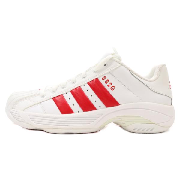 adidas アディダス SS 2G ローカットスニーカー レッド/ホワイト US7/25cm G0...