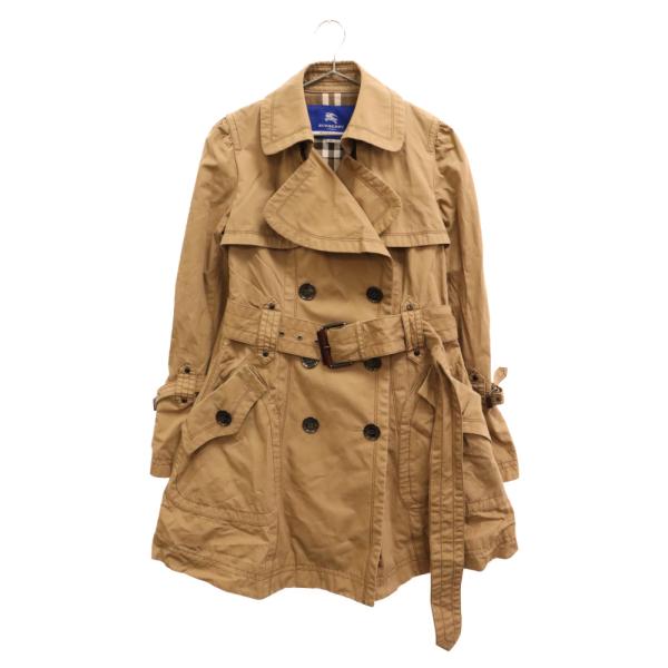 BURBERRY BLUE LABEL バーバリーブルーレーベル トレンチコート 裏地チェック ベー...