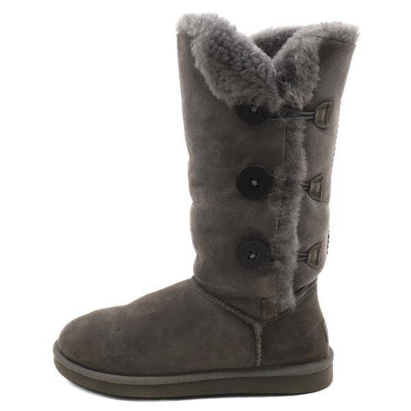 UGG アグ W BAILEY BUTTON TRIPLET ベイリーボタン ムートンブーツ グレー...