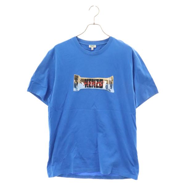 KENZO ケンゾー プリントロゴ 半袖Tシャツ カットソー ブルー