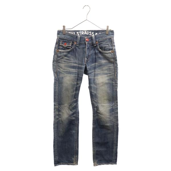 Levi&apos;s リーバイス 502 ボタン裏 V23 バックポケット デザイン デニムパンツ インディ...