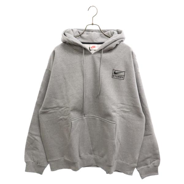 NIKE ナイキ 20AW×STUSSY Pullover Hoodie ステューシー ロゴ刺繍 ヘ...