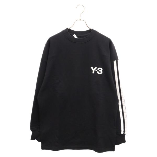 Y-3 M CH1 CREW SWEATSHIRT ロゴデザイン スリーストライプ クルーネック ス...