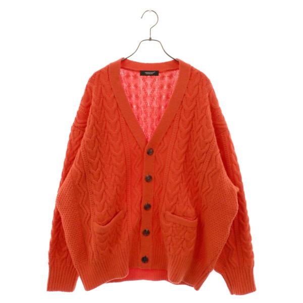 UNDERCOVER アンダーカバー 22AW NEON CABLE KNIT CARDIGAN ネ...