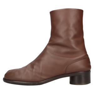 Maison Martin Margiela 22 メゾンマルタンマルジェラ Tabi Boots レザー ヒール 足袋ロングブーツ ブラウン 41｜shopbring