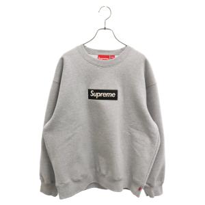 SUPREME シュプリーム 22AW Box Logo Crewneck ボックスロゴ クルーネック スウェット トレーナー グレー｜shopbring