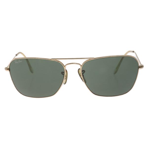 Ray Ban Caravan スクエアフレーム アイウェア ゴールド/ブラック RB3136 レイ...