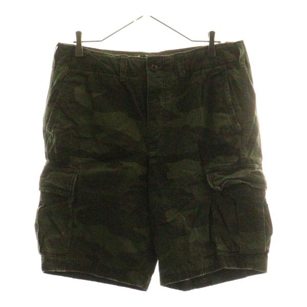 Abercrombie&amp;Fitch アバクロンビーアンドフィッチ カモ柄 コットン カーゴ ショーツ...