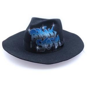 MASU エムエーエスユー 23SS BRAINSTORM GRAFFITI HAT ブレインストーム グラフィックハット 帽子 ブラック MMSS-OJ0223