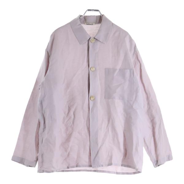 AURALEE オーラリー 21AW SILK LINEN DOBBY SHIRTS JACKET ...