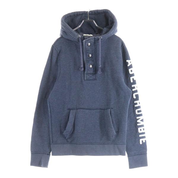 Abercrombie&amp;Fitch アバクロンビーアンドフィッチ アームロゴエンブロイダリー ハーフ...