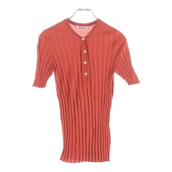 AURALEE オーラリー ショートスリーブ シルクワンピース レディース レッド A8SH03WS
