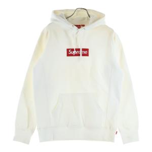 SUPREME シュプリーム 16AW Box Logo Hooded Sweatshirt ボックスロゴ プルオーバースウェットパーカー フーディー ホワイト