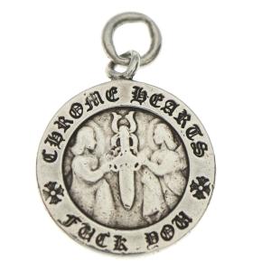CHROME HEARTS クロムハーツ CHRM ANGL MDL V1 エンジェルメダルチャーム ペンダントトップ シルバー BCA229