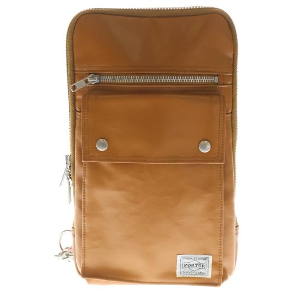 PORTER ポーター SLING SHOULDER BAG スリング マルチポケット レザーショル...