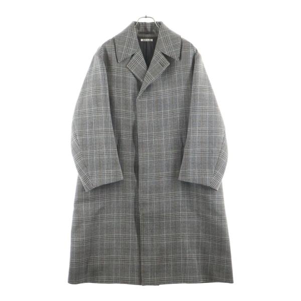 AURALEE オーラリー 17AW DOUBLE FACE CHECK LONG COAT ダブル...
