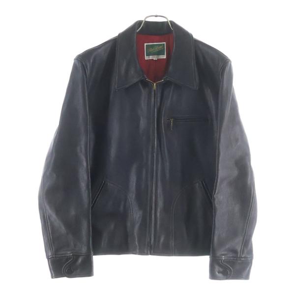 THE FLAT HEAD フラットヘッド レギュラーカラー ディアスキン ジップアップ シングルラ...