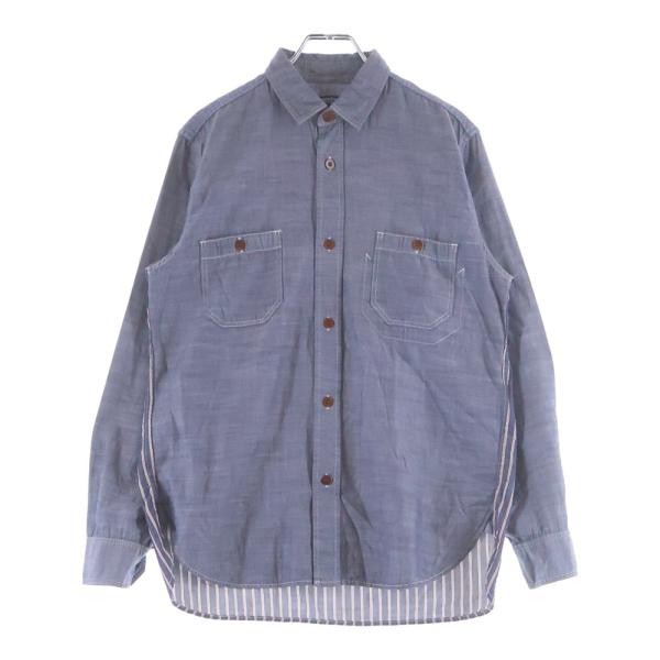 コムデギャルソンジュンヤワタナベマン 16SS AD2016 ダブルポケット ストライプ柄切り替えデ...