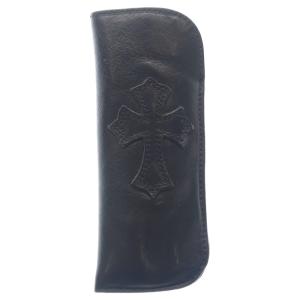 CHROME HEARTS クロムハーツ PEN CASE クロスパッチ レザーペンケース ブラック