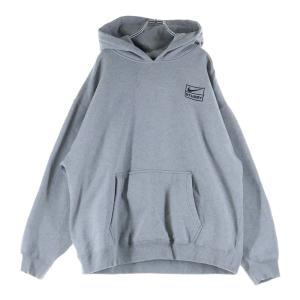 NIKE ナイキ ×STUSSY NRG WASHED HOODIE ウォッシュドフーディー スウェットプルオーバーパーカー グレー DJ9488-063
