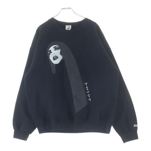 Deadly Doll デッドリードール プリントデザイン クルーネックスウェットシャツ トレーナー...