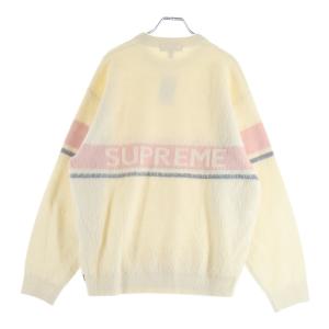 SUPREME シュプリーム 25AW Brushed Stripe Sweater ブラッシュド ストライプ クルーネックニットセーター アイボリー