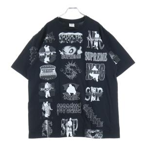 SUPREME シュプリーム 26SS Flash Tee フラッシュ 全面プリントデザイン クルーネック 半袖Tシャツ カットソー ブラック