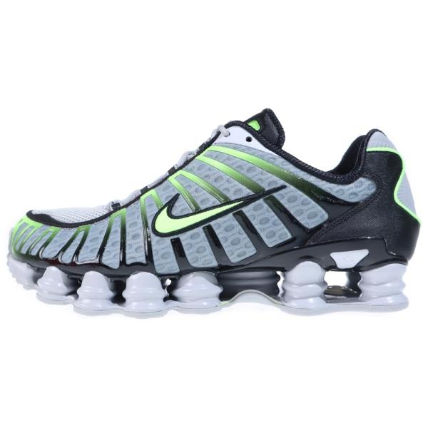 NIKE ナイキ SHOX TL ショックスTL ローカットスニーカー グレー/グリーン/ブラック ...