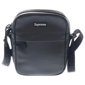 SUPREME シュプリーム 23AW Leather Shoulder Bag ボックスロゴ レザーショルダーバッグ ブラック