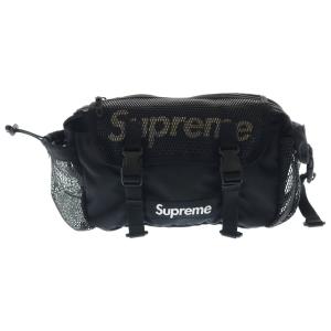 SUPREME シュプリーム 20SS Waist Bag ロゴデザイン マルチポケット ウエストバッグ ブラック