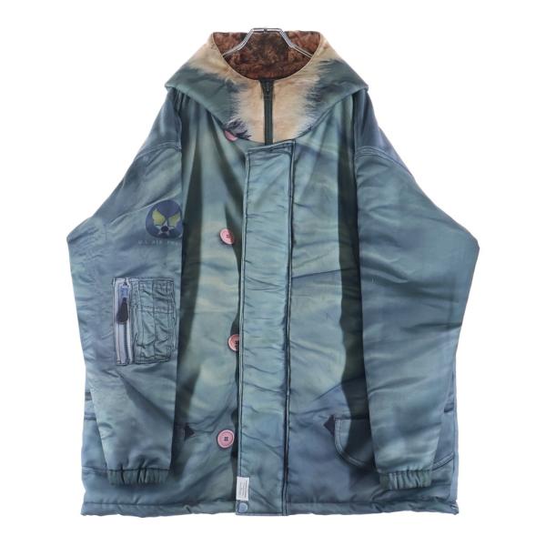 トーキング アバウト ザ アブストラクション 25AW N3B プリント パデッド フーデッドジップ...