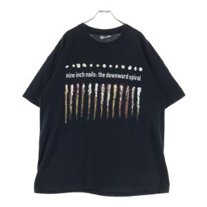 ヴィンテージ 90S VINTAGE LEE USA製 ナインインチネイルズ ダウンワード スパイラル 両面プリント クルーネック 半袖Tシャツ