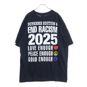 シュプリーム 25SS ×GOODENOUGH End Racism Tee グッドイナフ エンドレイシズム 両面プリントTシャツ 半袖クルーネックカットソー