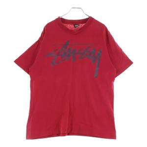 ステューシー 80S VINTAGE OLD STOCK LOGO TEE USA製 黒タグ ストックロゴ Tシャツ 半袖