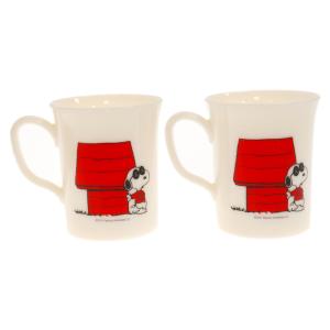 Original Fake オリジナルフェイク×PEANUTS MUG SET ピーナッツ ロゴプリントマグカップ コップ ペア ホワイト｜shopbring