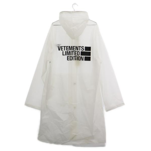 VETEMENTS ヴェトモン transparent raincoat トランスペアレント レイン...