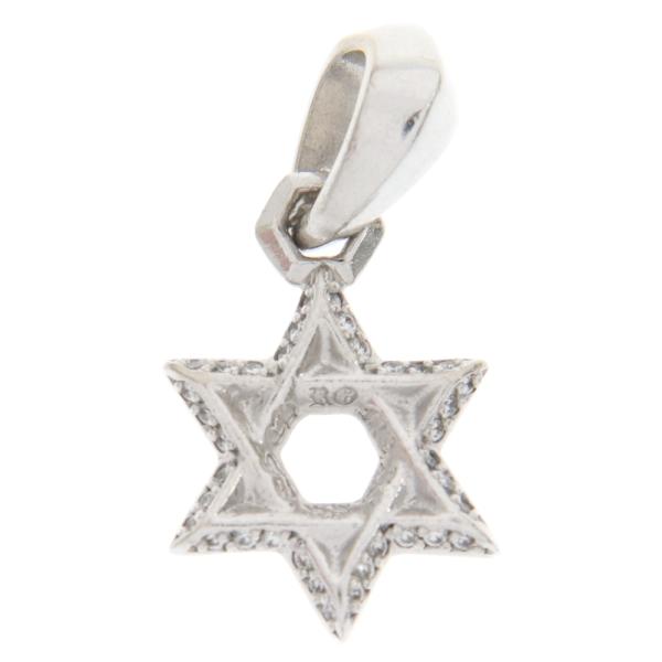 CHROME HEARTS クロムハーツ 18KWG STAR OF DAVID CHARM P D...