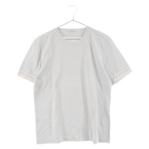 STONE ISLAND ストーンアイランド コットン クルーネック 袖刺繍 半袖Tシャツ ライトグレー 44152946