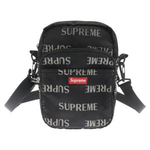 SUPREME シュプリーム 16AW 3M Reflective Repeat Shoulder Bag リフレクティブ リピート ショルダーバッグ ブラック｜shopbring