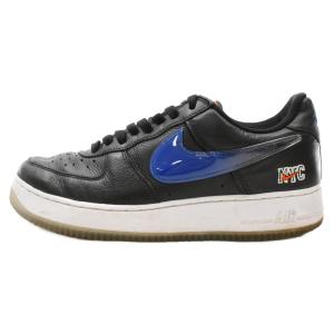 NIKE ナイキ×KITH AIR FORCE1 LOW NY KNICKS キス エアフォース1ニューヨークニックス ローカットスニーカー ブラック US9 CZ7928-001｜shopbring