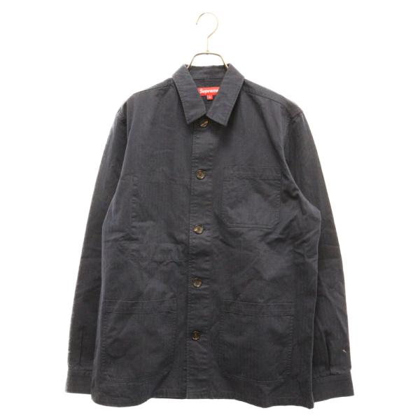 SUPREME 12SS Workers Jacket コットン カバーオール デザイン 長袖シャツ...