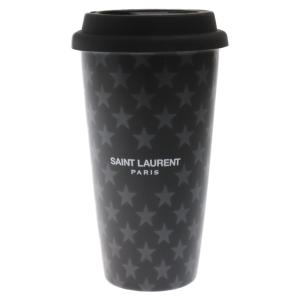 SAINT LAURENT PARIS サンローランパリ stars Coffee mug in ceramic コーヒー マグカップ タンブラー ブラック 661053｜shopbring