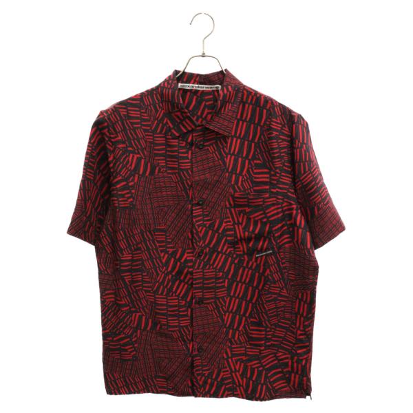 ALEXANDER WANG PRINTED LOGO VACATION SHIRT 総柄 プリント...