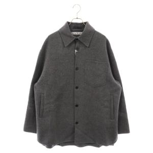 Acne Studios アクネ スティディオス 19AW Double face shirt jacket ダッフル フェイス シャツ ジャケット グレー FN-MN-OUTW000685｜shopbring