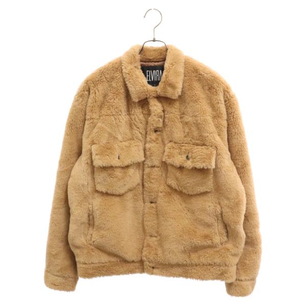 ELVIRA エルビラ 17AW Faux Fur Jacket フェイクファージャケット ブラウン